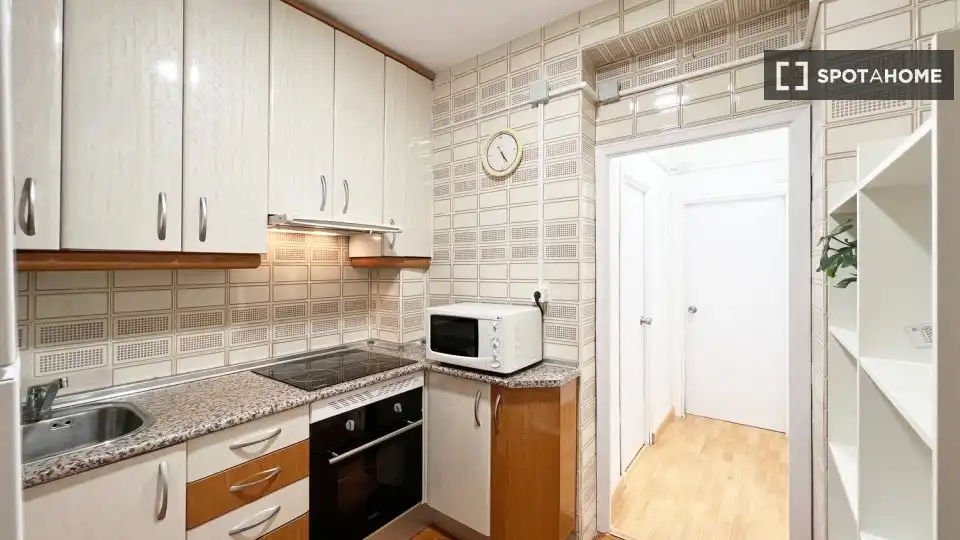 Kitchen of Flat for rent in Madrid  with Air Conditioner, Heating and Furnished