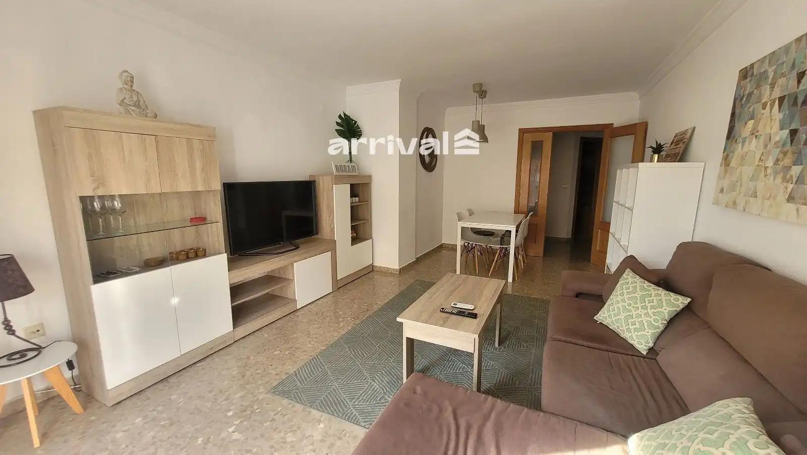 Sala de estar de Piso de alquiler en Valencia con Aire acondicionado, Terraza y Amueblado