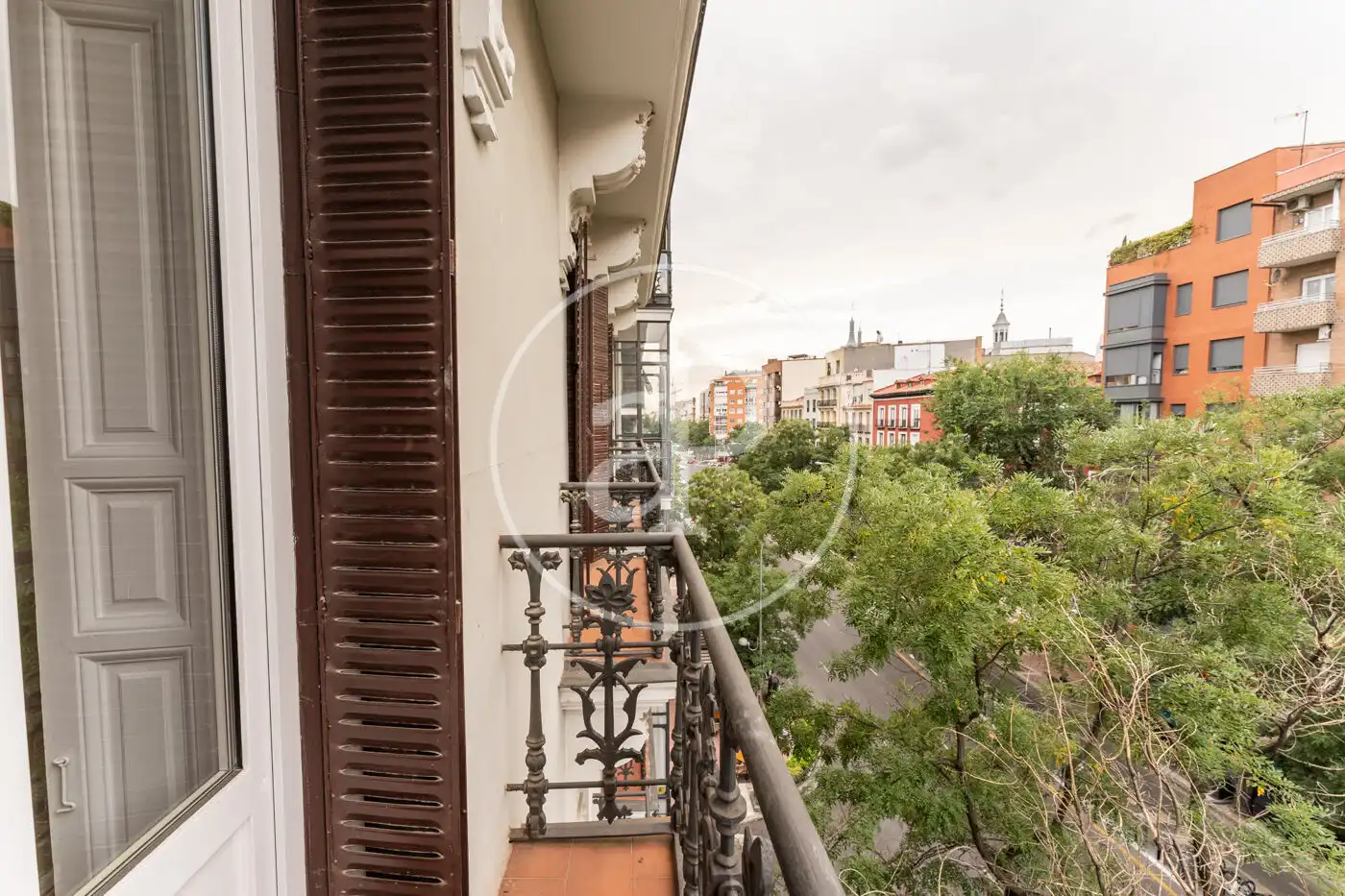 Balcony of Flat for sale in Madrid  with Air Conditioner, Heating and Storage room