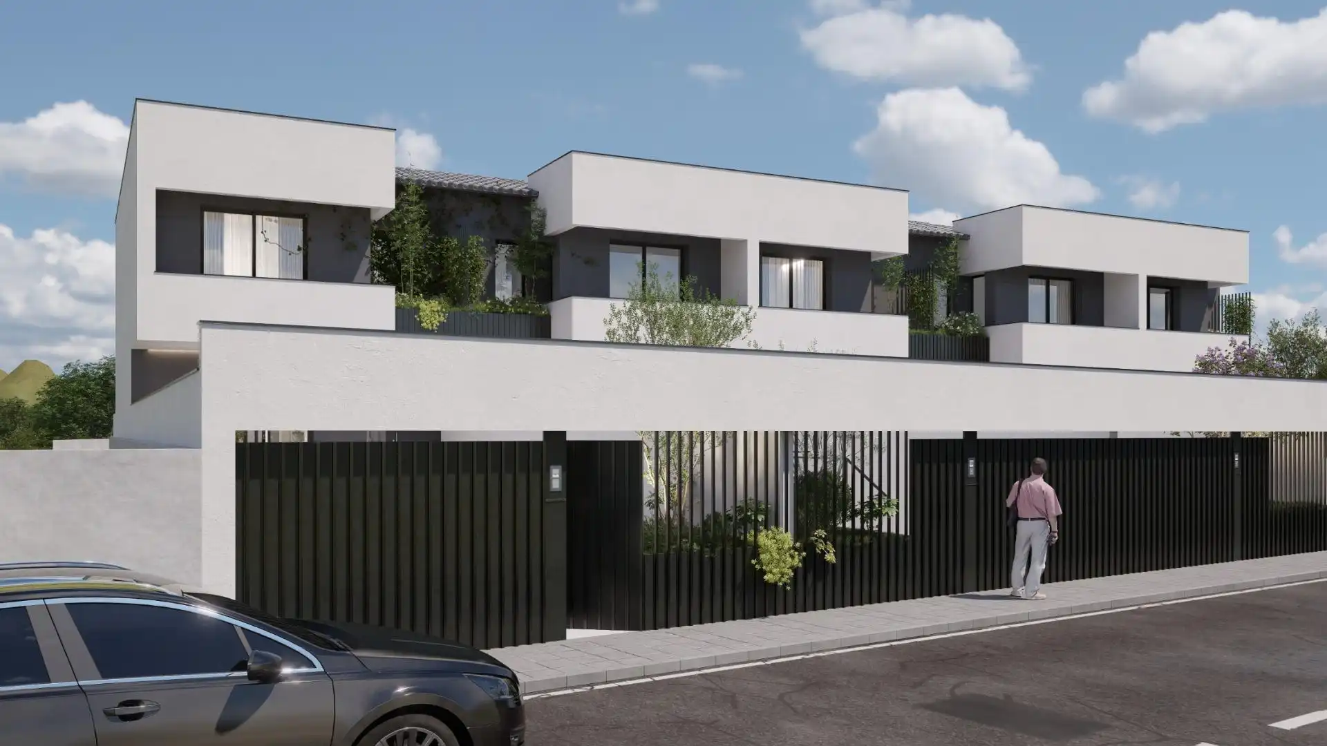 Vista exterior de Casa adosada en venta en Las Gabias con Aire acondicionado, Calefacción y Terraza