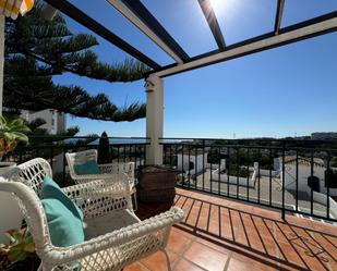 Terrace of Flat to rent in Mijas  with Air Conditioner, Heating and Private garden