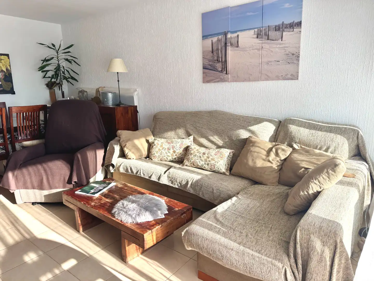 Wohnzimmer von Wohnungen zum Verkauf in Sant Feliu de Guíxols mit Klimaanlage, Privatgarten und Terrasse