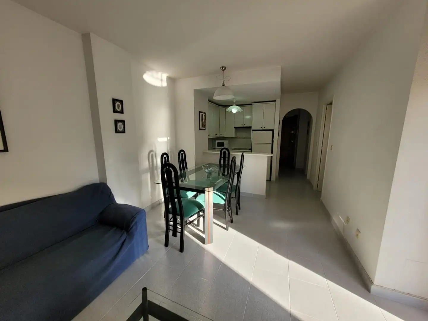 Esszimmer von Wohnungen zur Miete in Alicante / Alacant mit Privatgarten, Möbliert und Balkon