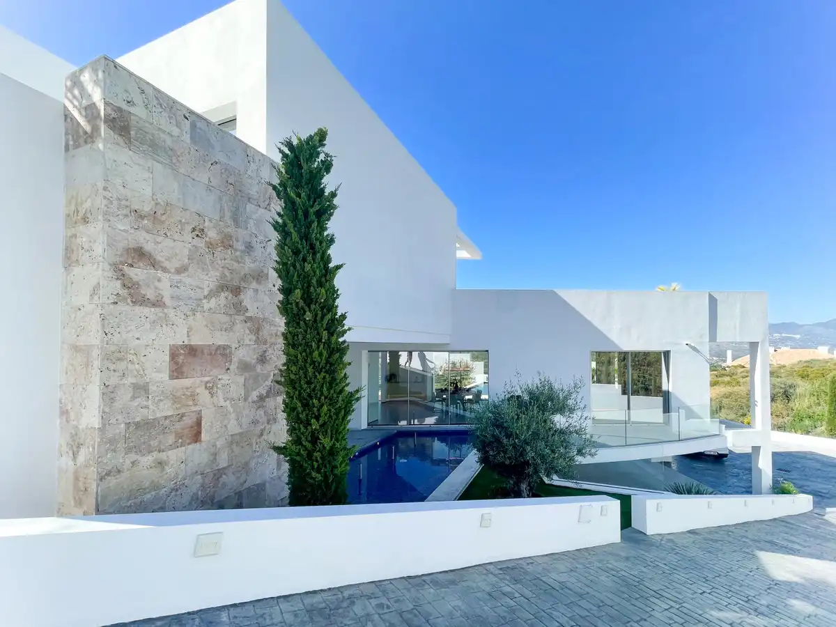 Exterior view of Houses for sale in Mijas  with Air Conditioner, Private garden and Terrace