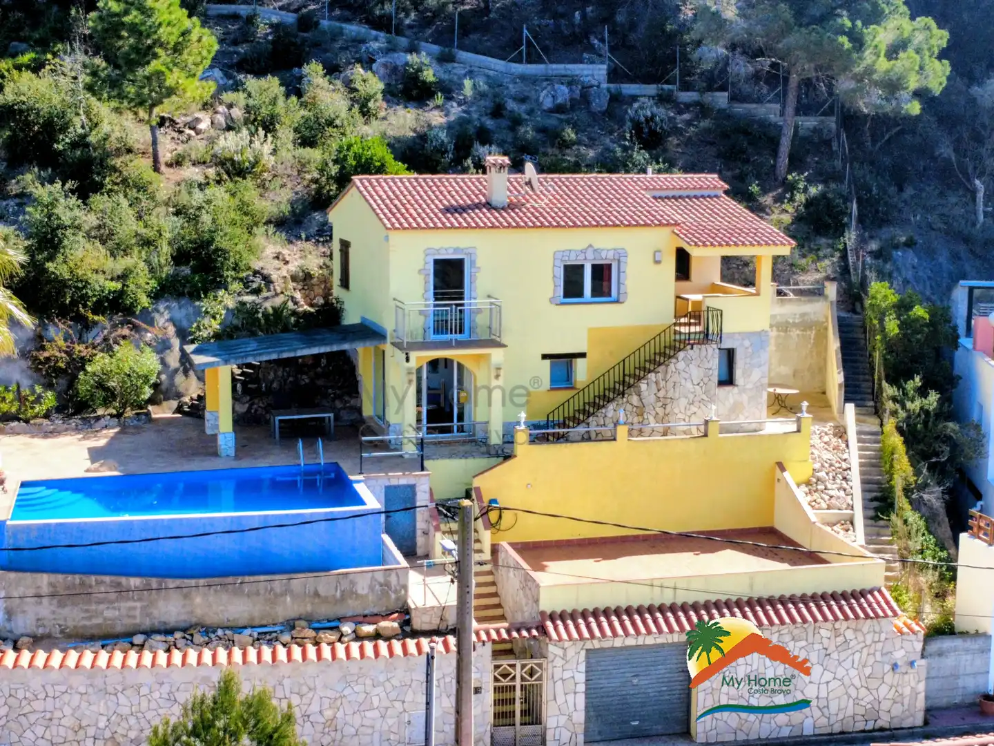 Vista exterior de Casa o xalet en venda en Lloret de Mar amb Aire condicionat, Calefacció i Jardí privat