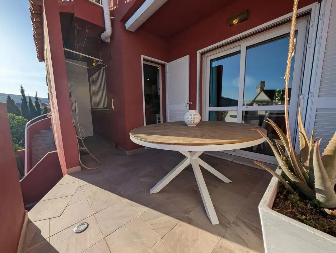 Terraza de Casa adosada de alquiler en La Línea de la Concepción con Aire acondicionado, Calefacción y Jardín privado