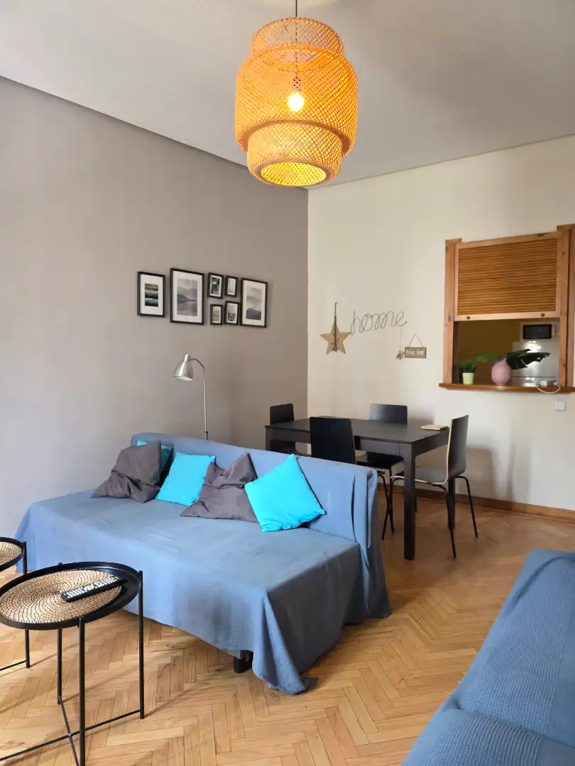 Wohnzimmer von Wohnung zum Verkauf in Madrid mit Klimaanlage, Heizung und Parkett