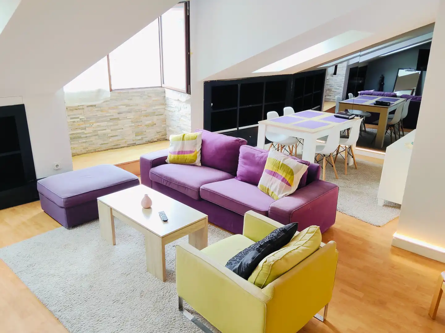 Sala de estar de Dúplex en venta en Santander con Calefacción, Parquet y Amueblado