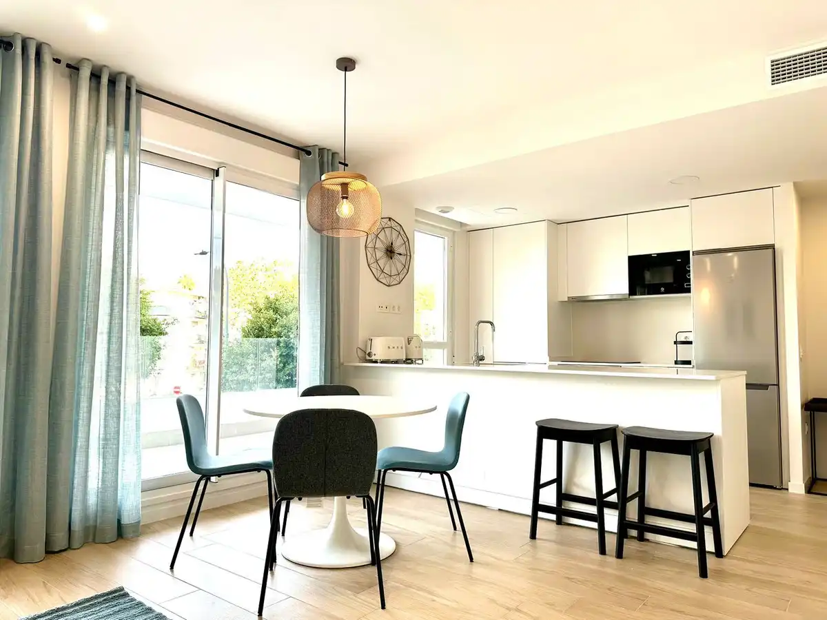 Dining room of Apartments for rent in Marbella  with Air Conditioner, Furnished and Oven