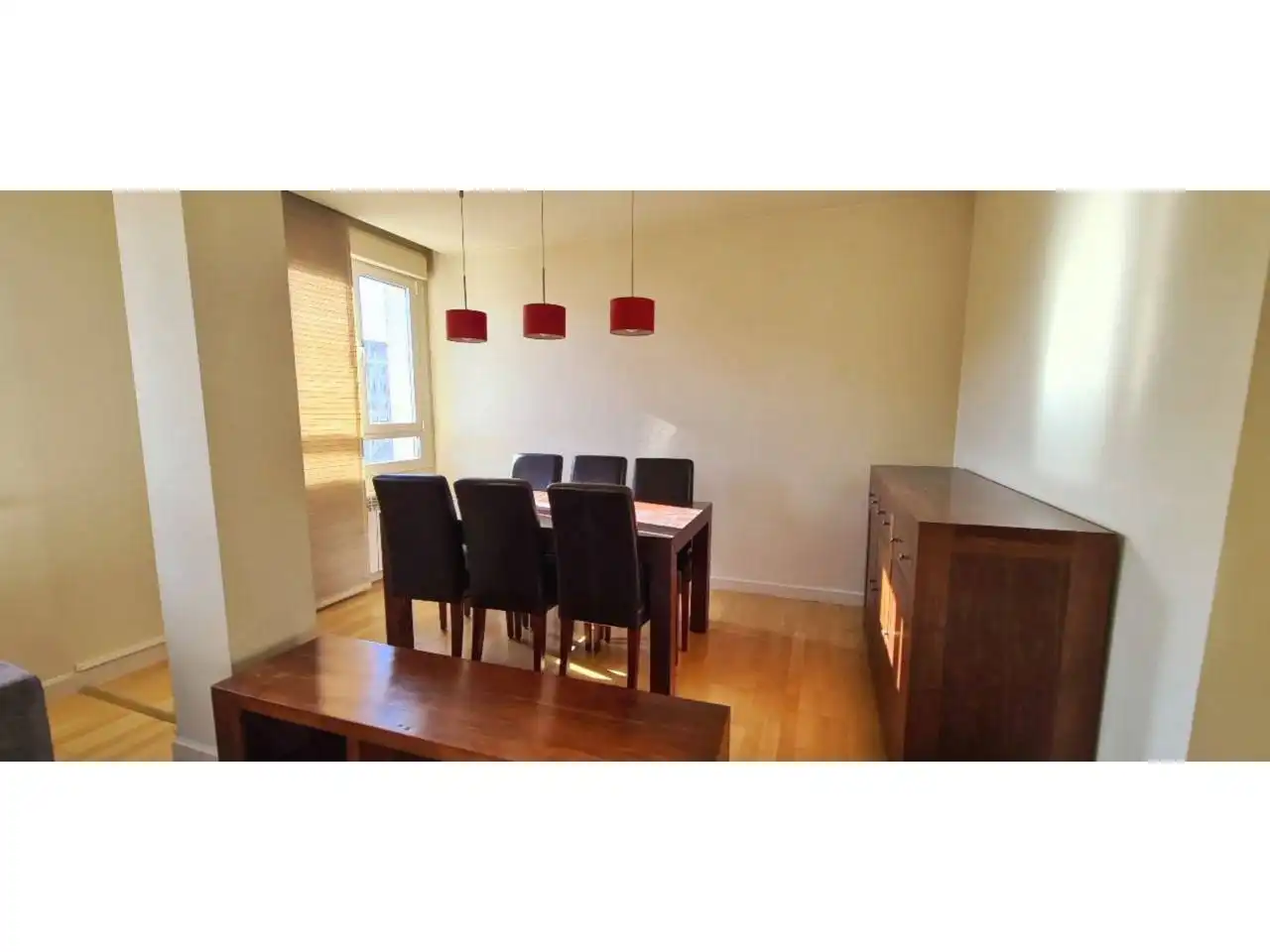 Dining room of Apartments for rent in  Logroño  with Heating, Parquet flooring and Furnished