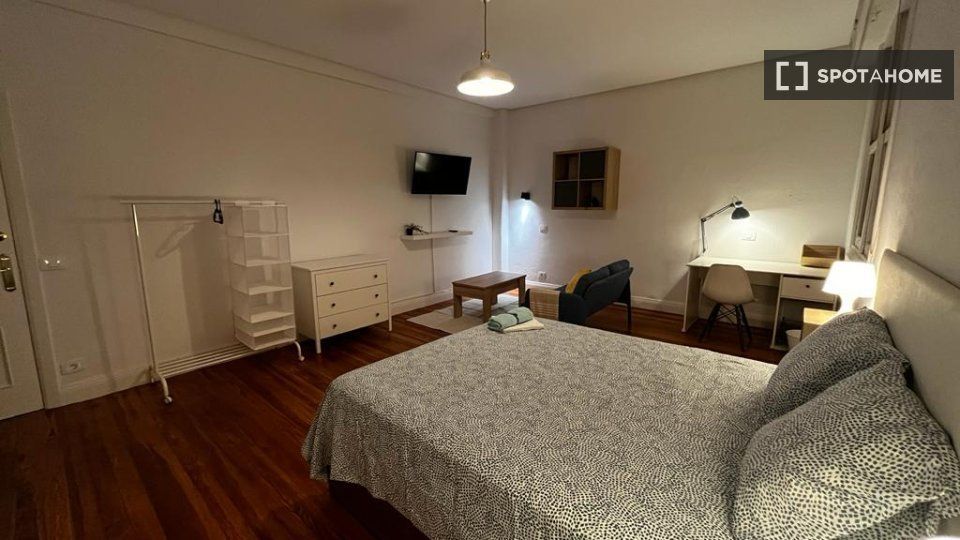 Bedroom of Flat to share in Bilbao   with Air Conditioner and Terrace