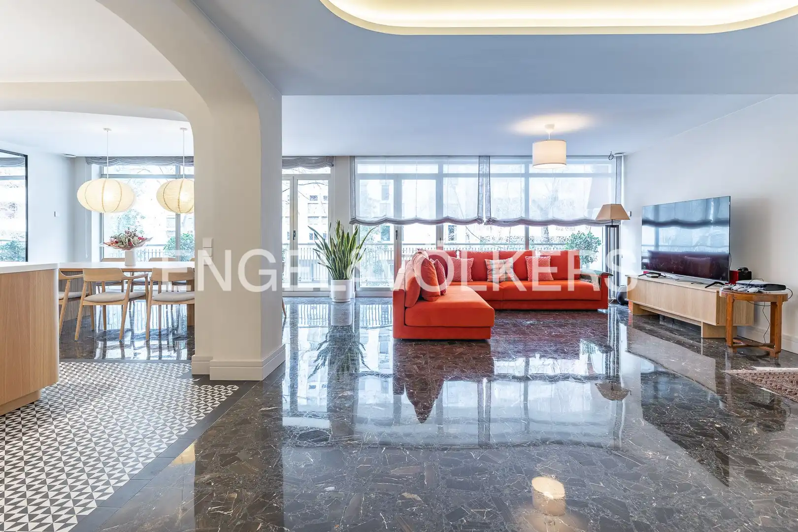Living room of Flat for sale in Barcelona  with Air Conditioner, Heating and Parquet flooring