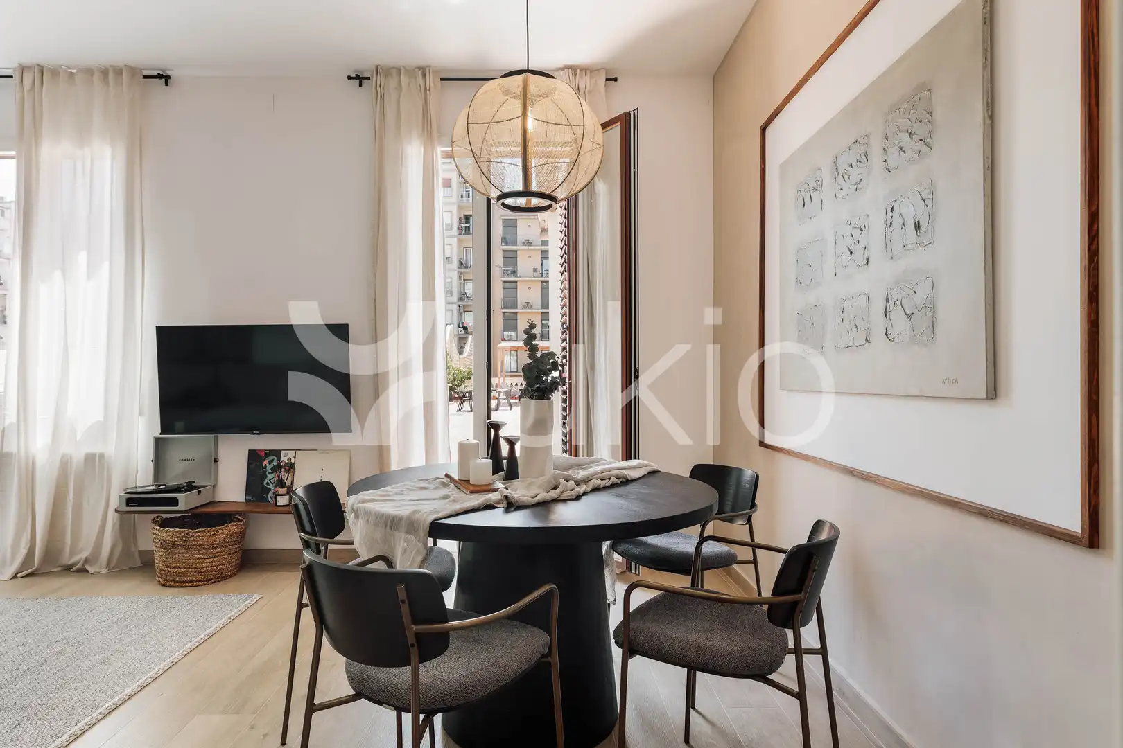Living room of Apartments for rent in Barcelona  with Air Conditioner, Heating and Terrace