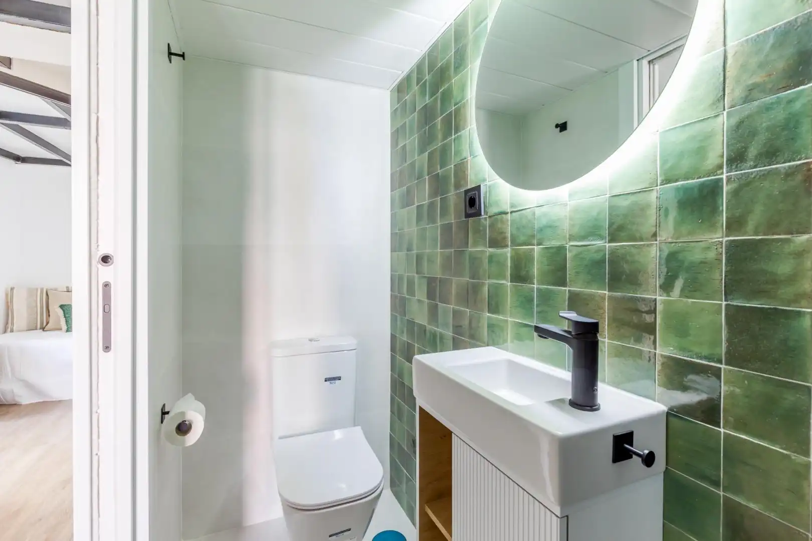 Baño de Piso de alquiler en Madrid con Aire acondicionado, Calefacción y Amueblado