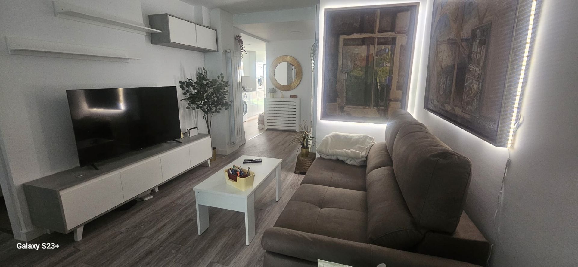 Living room of Flat for sale in  Zaragoza Capital  with Air Conditioner, Heating and Private garden