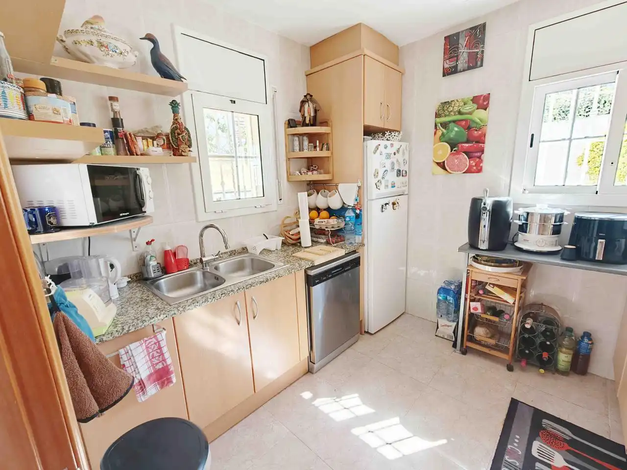 Cuina de Casa o xalet en venda en Lloret de Mar amb Aire condicionat, Jardí privat i Terrassa