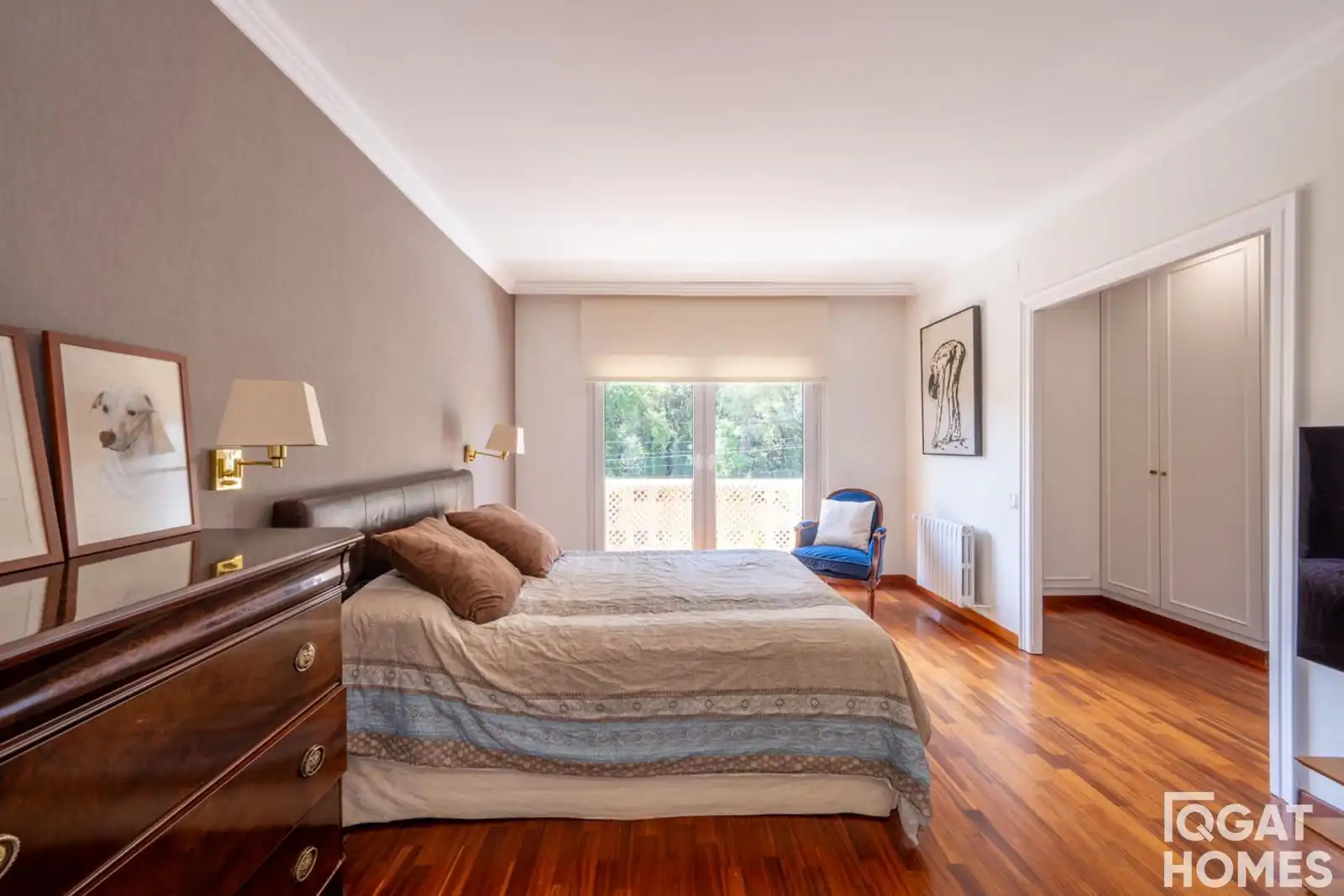 Dormitori de Casa o xalet en venda en Sant Cugat del Vallès amb Aire condicionat, Calefacció i Jardí privat