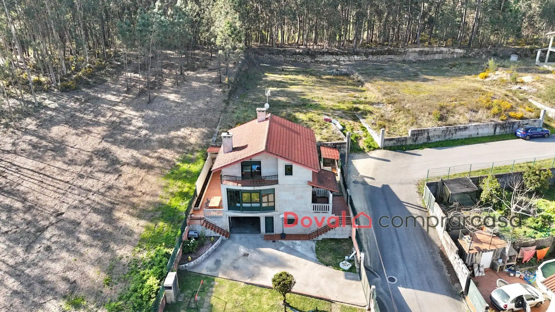Vista exterior de Casa o xalet en venda en Salceda de Caselas amb Calefacció, Jardí privat i Terrassa