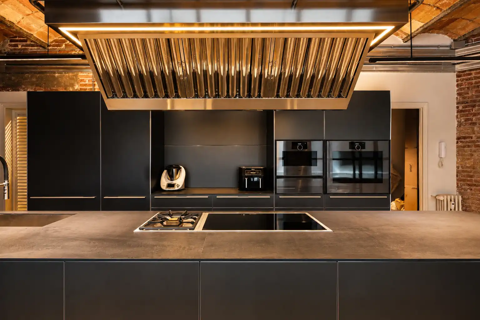 Cocina de Piso de alquiler en Barcelona con Aire acondicionado, Calefacción y Terraza