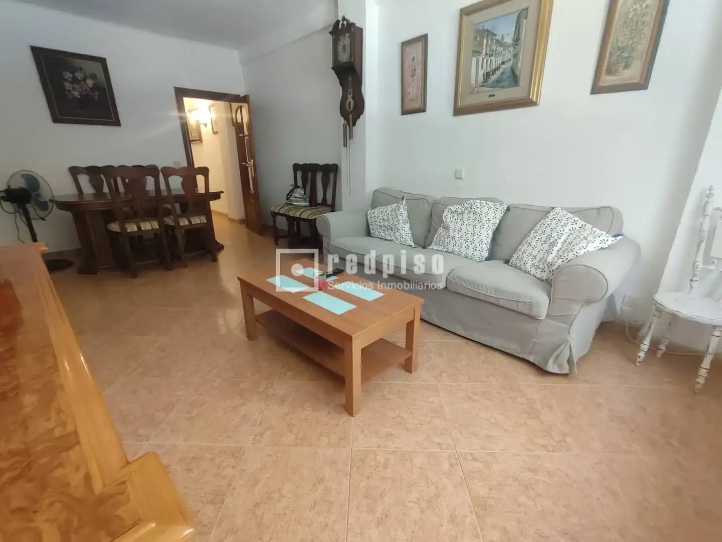 Wohnzimmer von Wohnung zur Miete in Málaga mit Klimaanlage, Heizung und Möbliert
