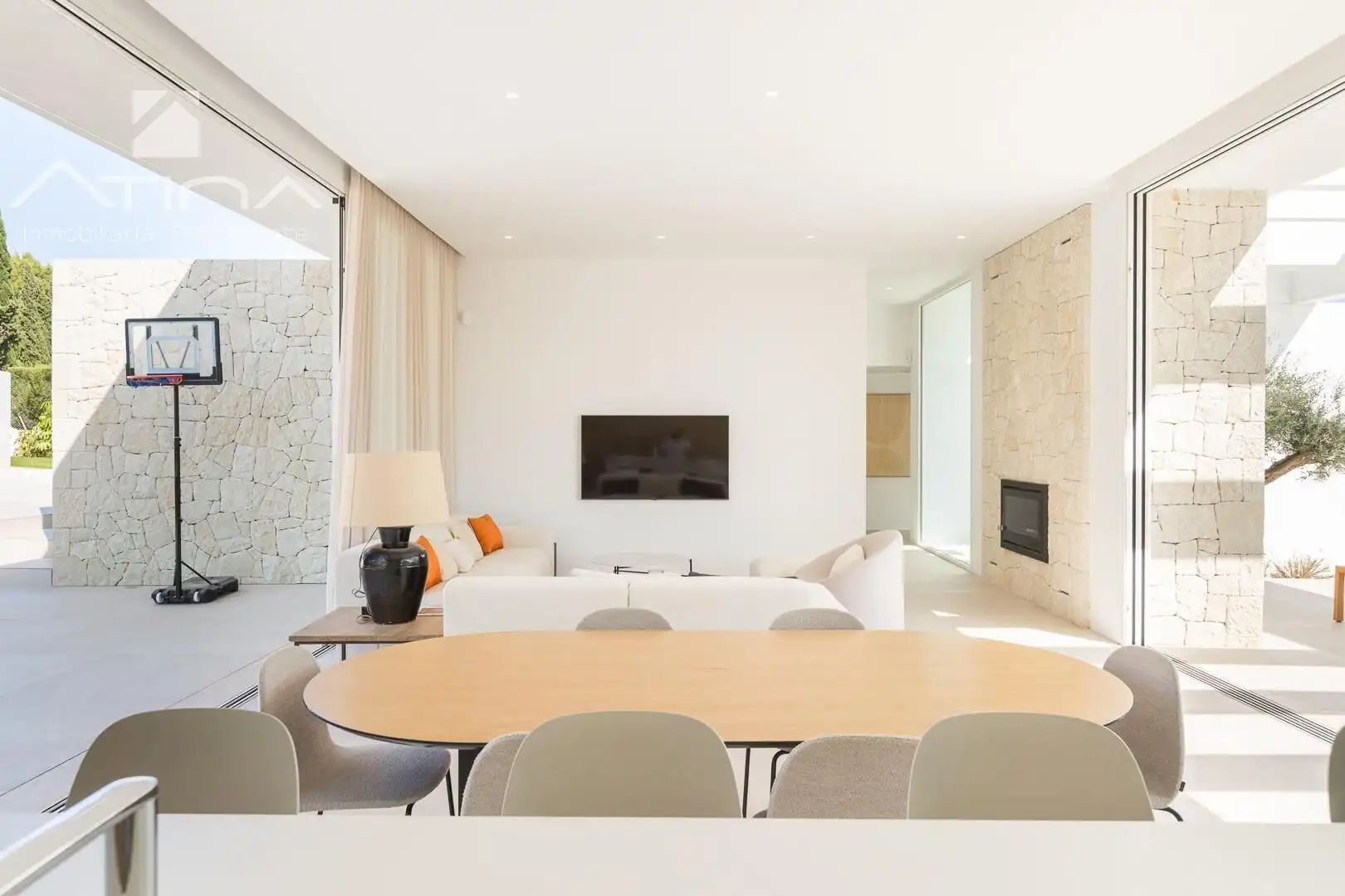 Sala d'estar de Casa o xalet en venda en Jávea / Xàbia amb Aire condicionat, Calefacció i Jardí privat