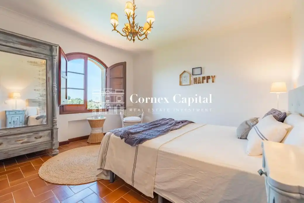 Habitación de Finca rústica de alquiler en Fontanilles con Aire acondicionado, Calefacción y Jardín privado