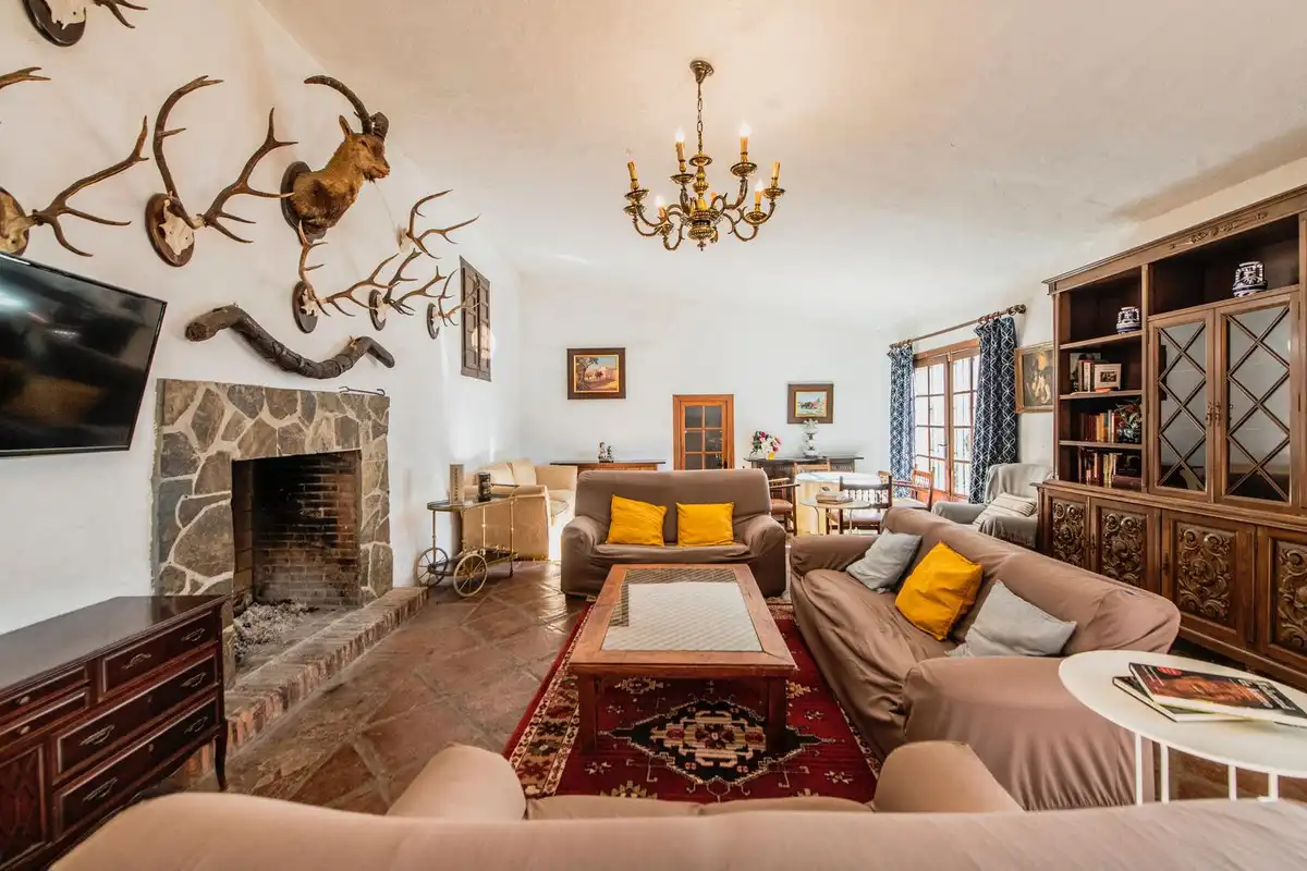 Sala d'estar de Finca rústica en venda en Málaga