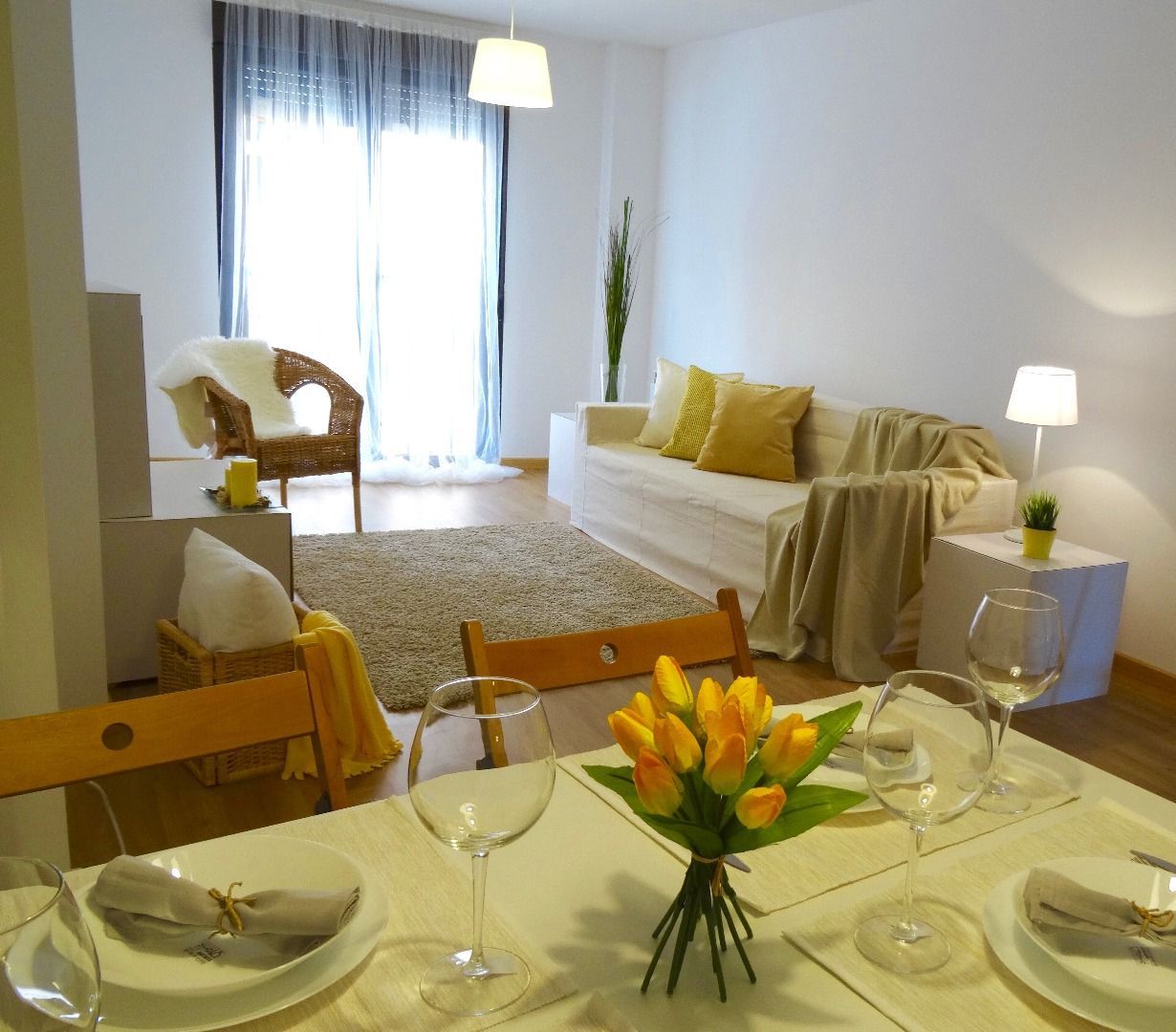 Living room of Flat to rent in Tudela de Duero  with Heating, Parquet flooring and Storage room