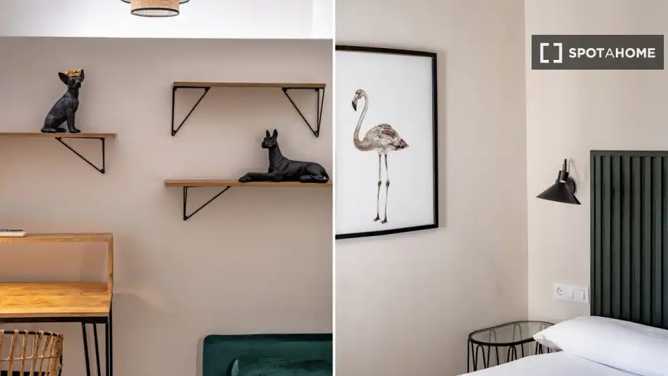 Bedroom of Flat for rent in Barcelona  with Air Conditioner, Heating and Furnished