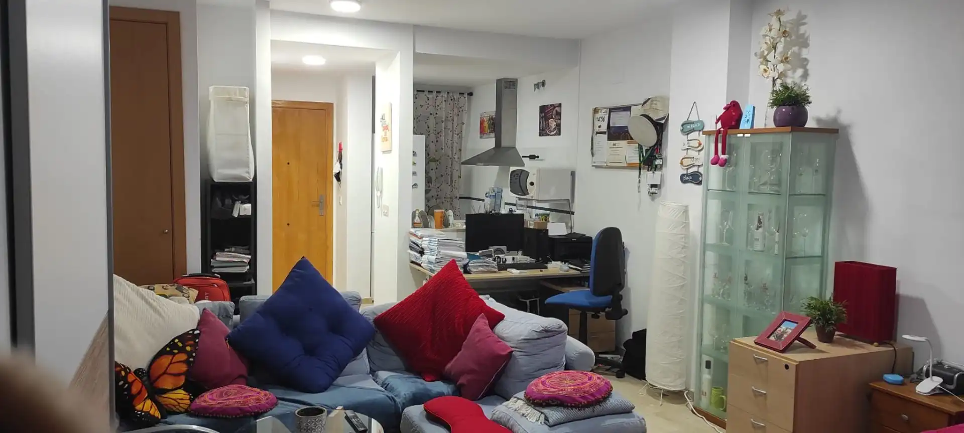 Wohnzimmer von Wohnung zum Verkauf in Sanlúcar la Mayor mit Klimaanlage, Heizung und Abstellraum
