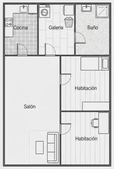 Piso en venta en Badalona