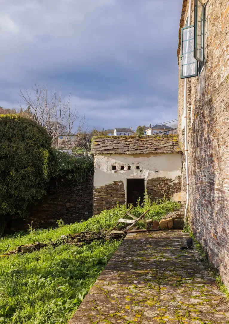 Vista exterior de Casa o chalet en venta en Lugo con Jardín privado, Terraza y Amueblado