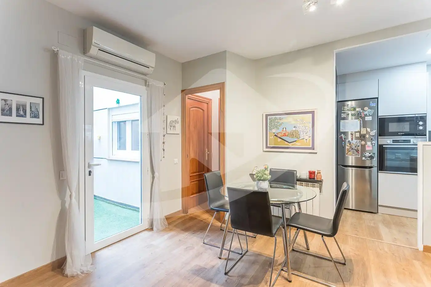 Dining room of Flat for sale in Sabadell  with Heating, Parquet flooring and Terrace