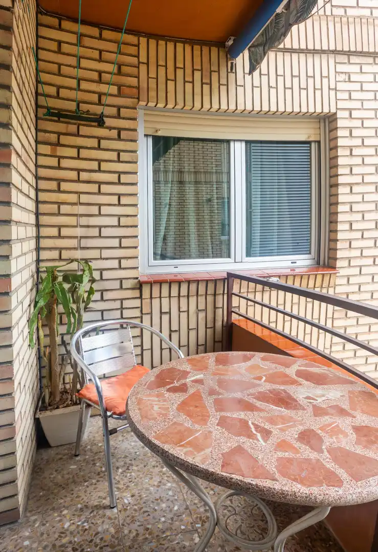 Balcony of Flat for sale in Zaragoza  with Air Conditioner, Heating and Storage room
