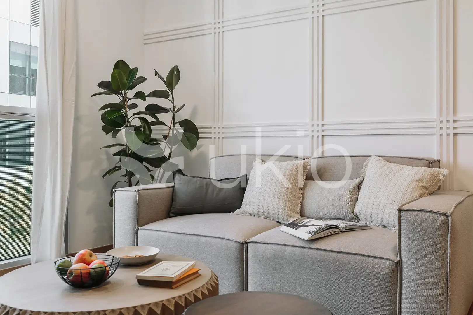 Wohnzimmer von Wohnungen zur Miete in Barcelona mit Klimaanlage, Heizung und Möbliert
