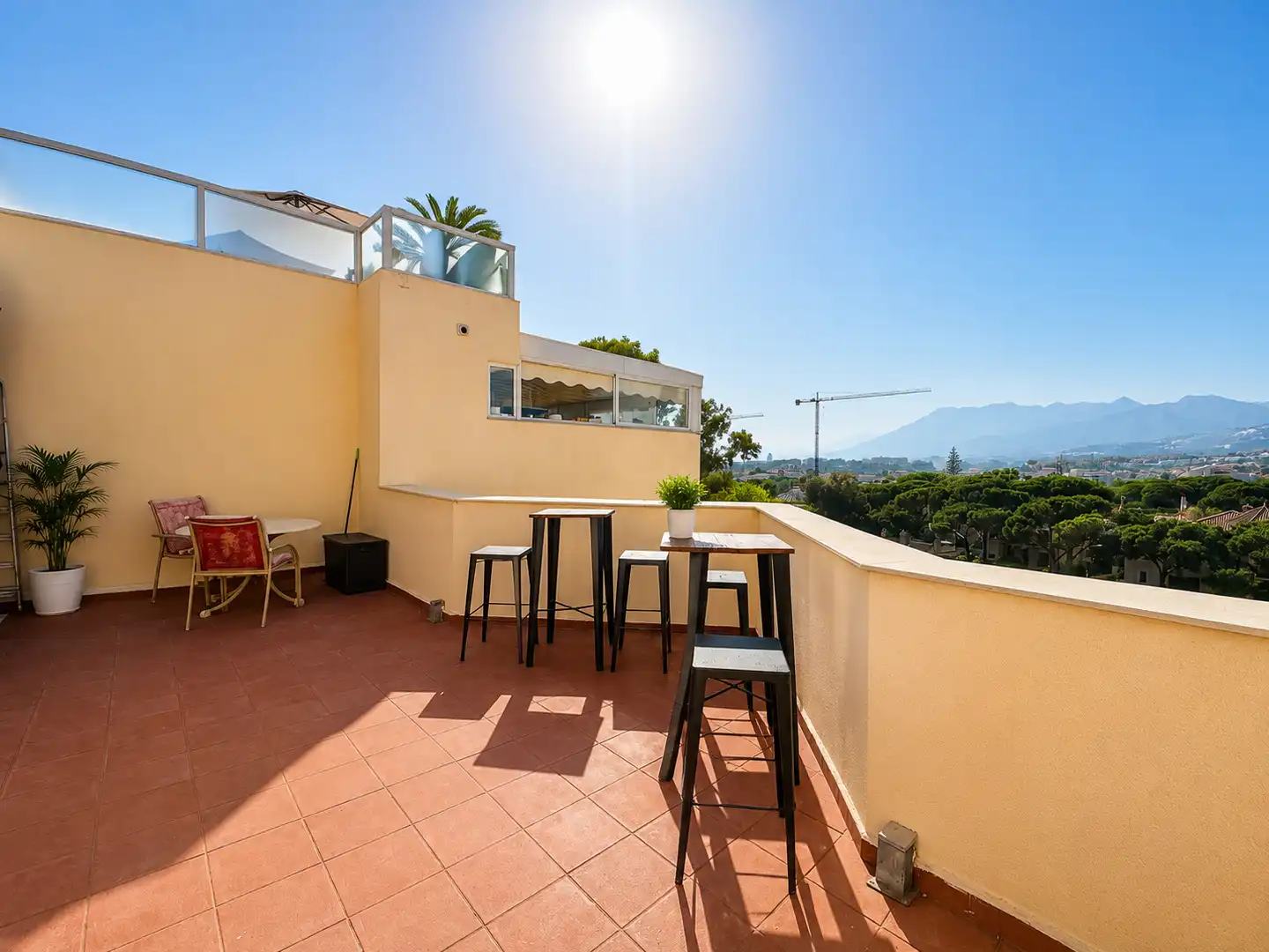 Terrace of Attic for rent in Marbella  with Air Conditioner, Furnished and Pets allowed