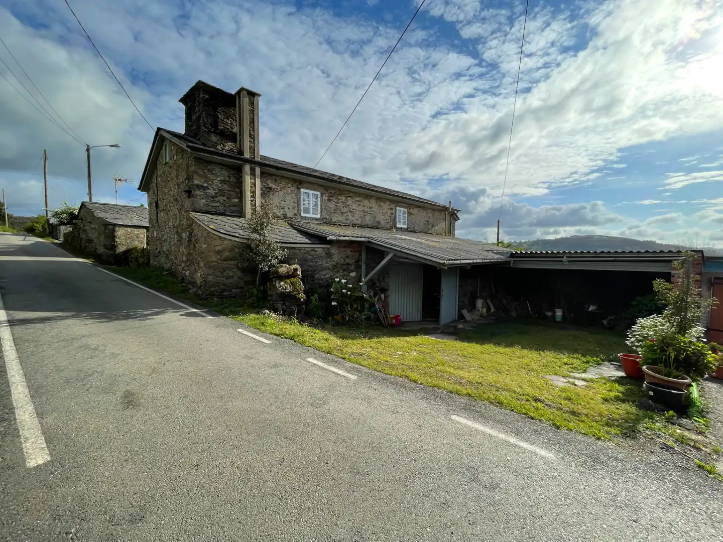 Exterior view of Houses for sale in As Somozas   with Private garden, Furnished and Oven