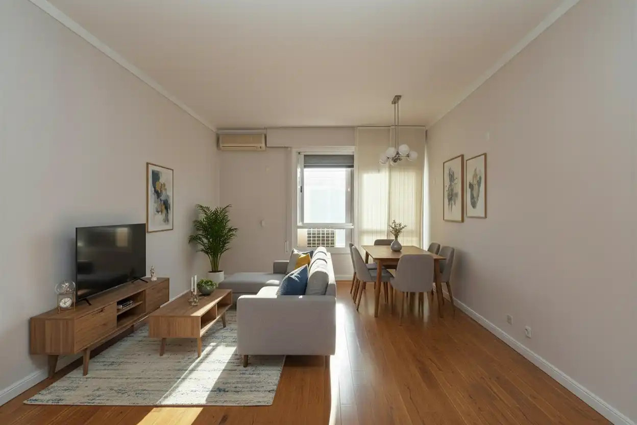 Sala de estar de Piso en venta en L'Hospitalet de Llobregat