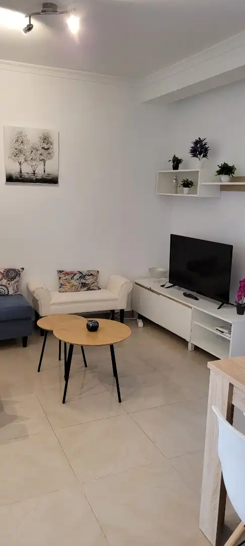 Sala de estar de Piso de alquiler en Cuenca con Calefacción, Parquet y Amueblado