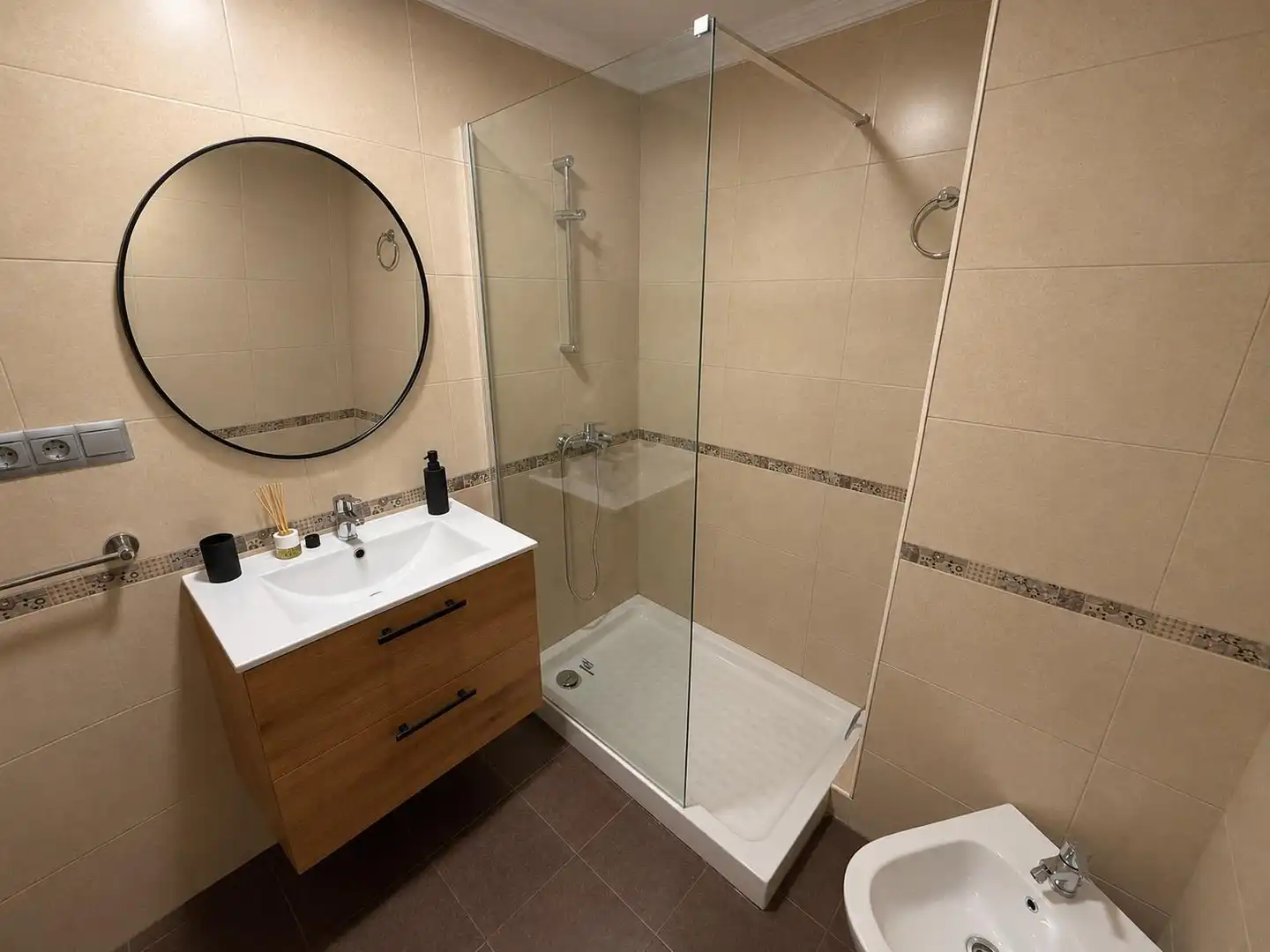 Bathroom of Flat for rent in Málaga  with Air Conditioner, Heating and Furnished