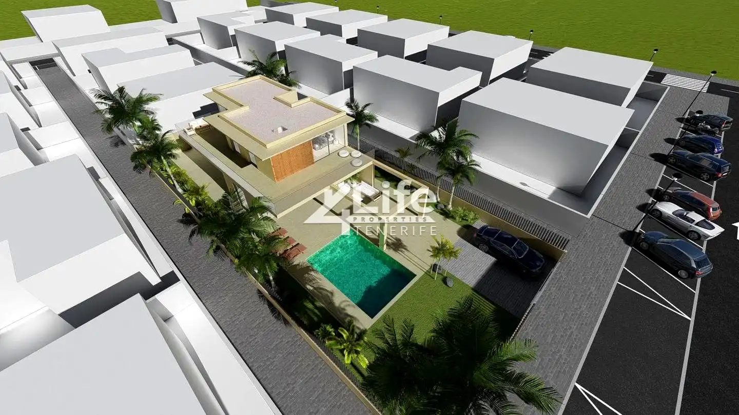 Vista exterior de Casa o chalet en venta en Arona con Jardín privado, Terraza y Piscina