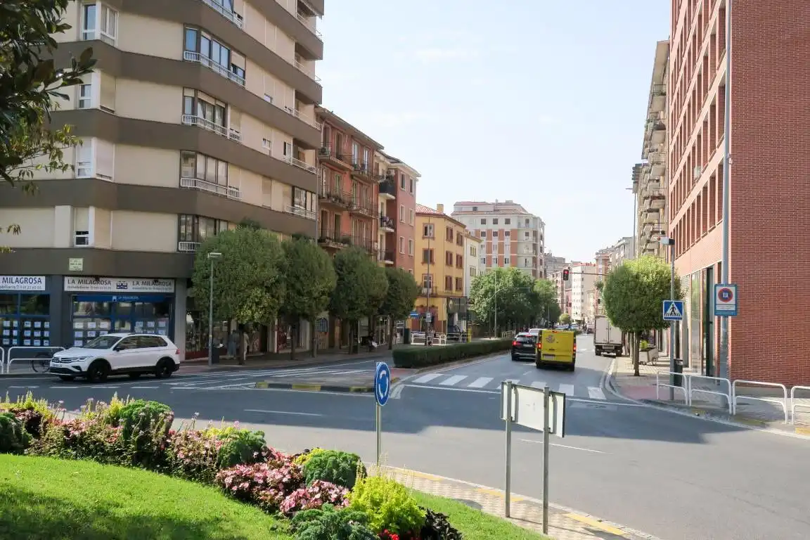Vista exterior de Piso en venta en  Pamplona / Iruña con Calefacción