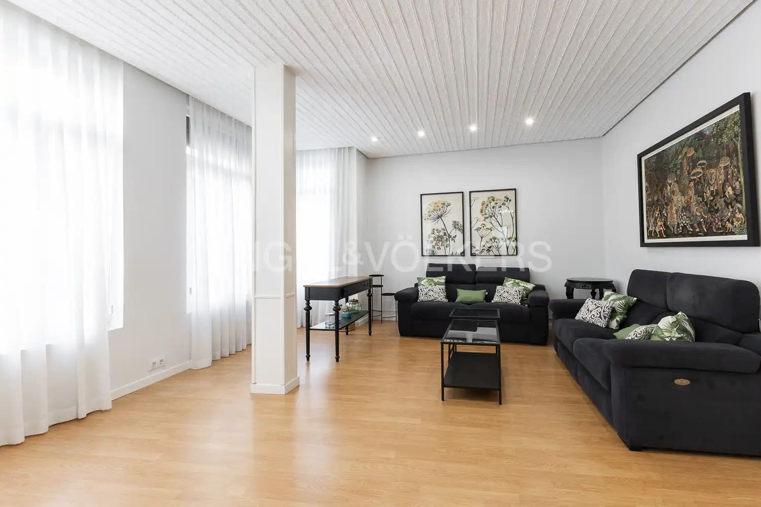Sala d'estar de Pis de lloguer en Valencia amb Calefacció, Moblat i Balcó