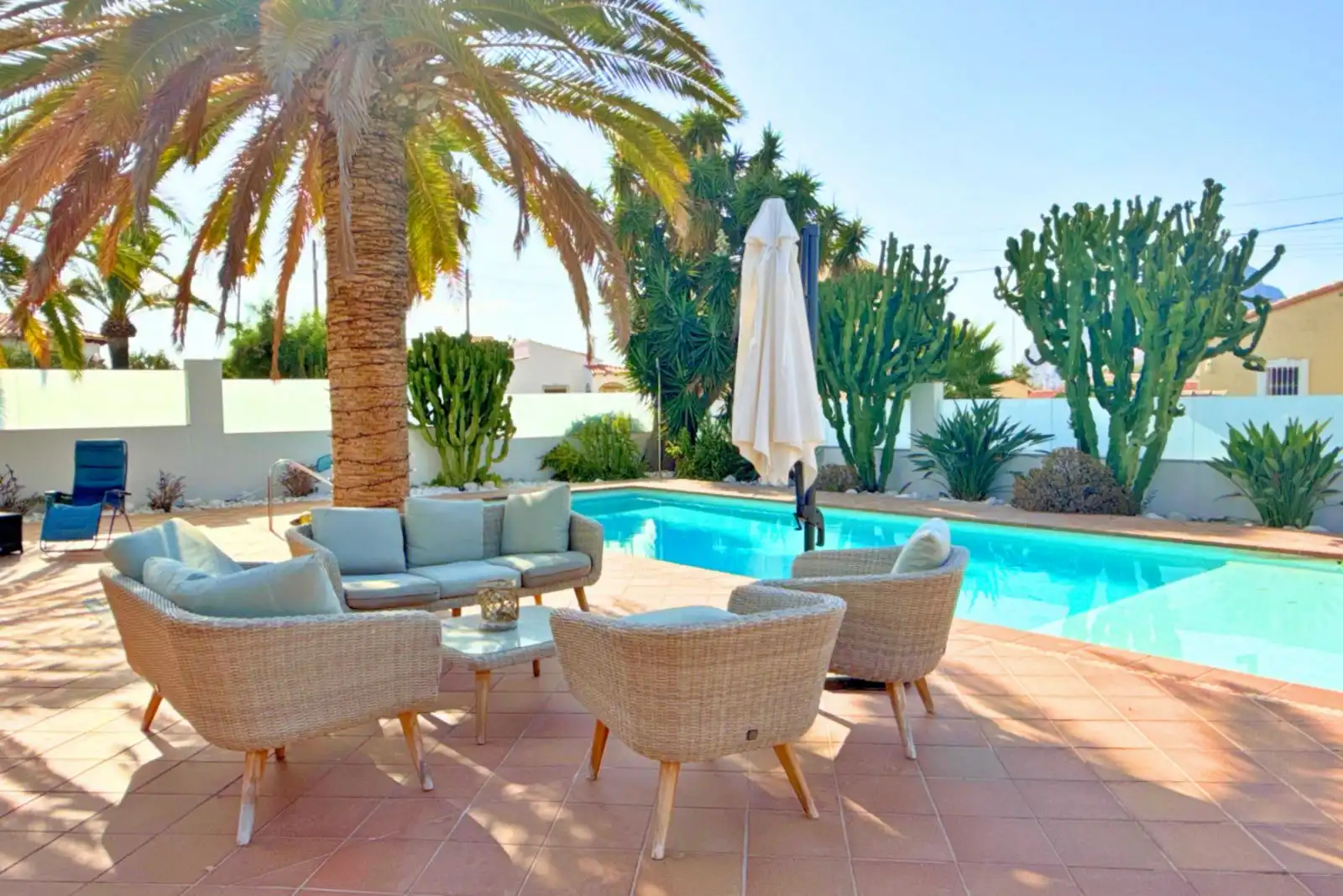 Terraza de Casa o chalet de alquiler en Calpe / Calp con Aire acondicionado, Calefacción y Terraza