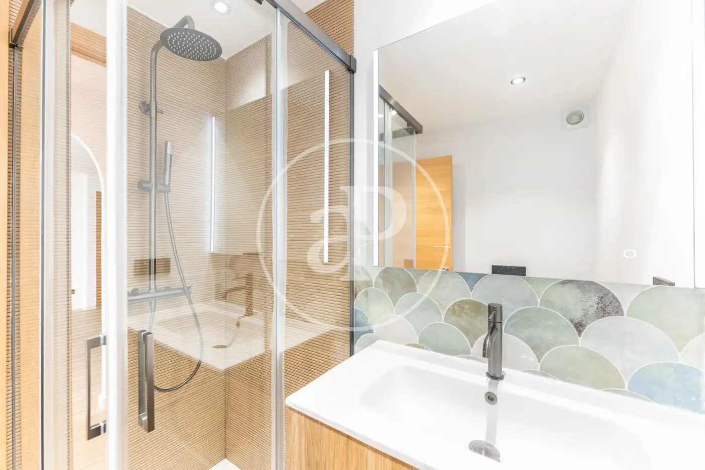 Badezimmer von Wohnung zur Miete in  Palma de Mallorca mit Klimaanlage, Heizung und Haustiere erlaubt