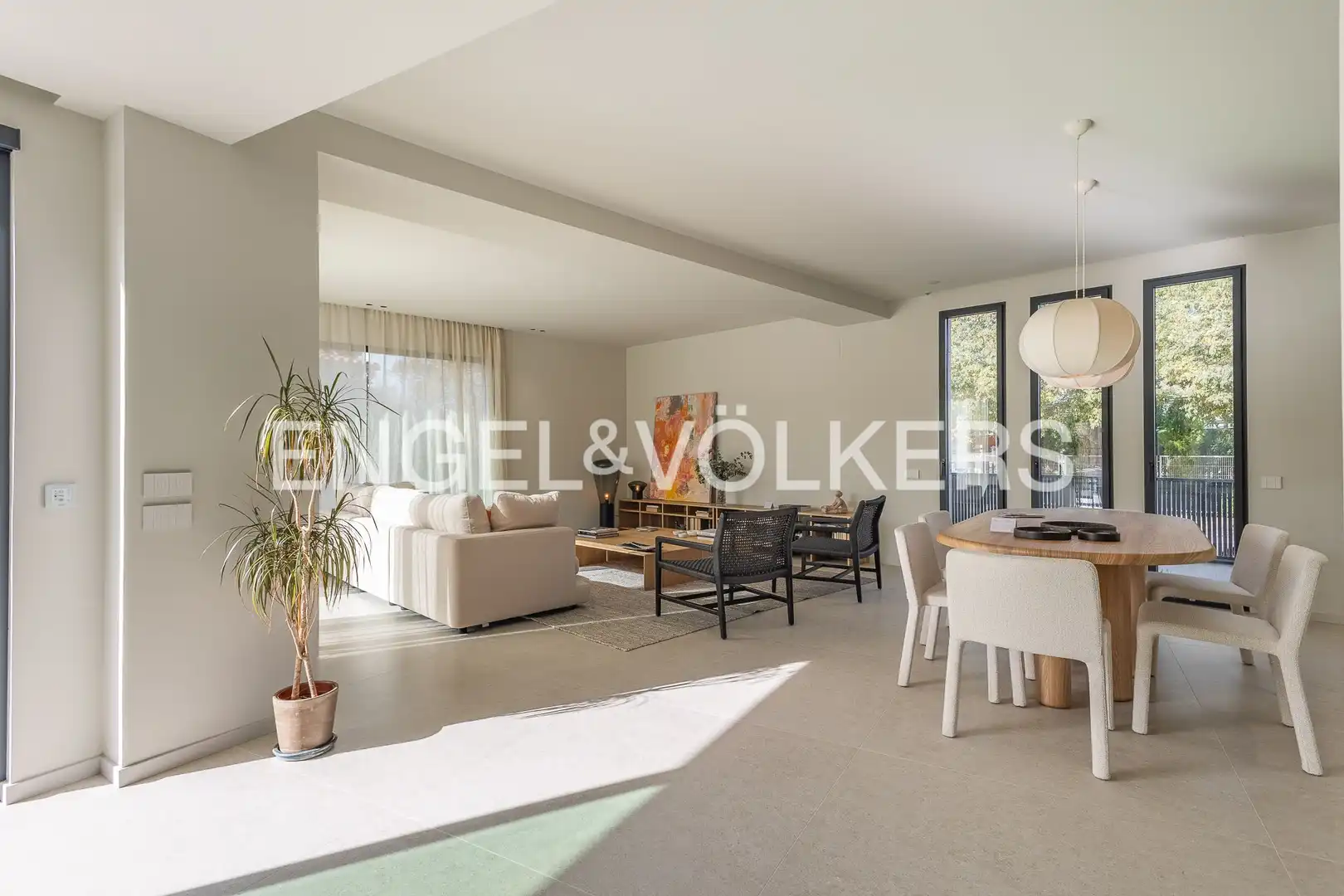 Living room of Houses for sale in Sant Cugat del Vallès  with Air Conditioner, Heating and Private garden