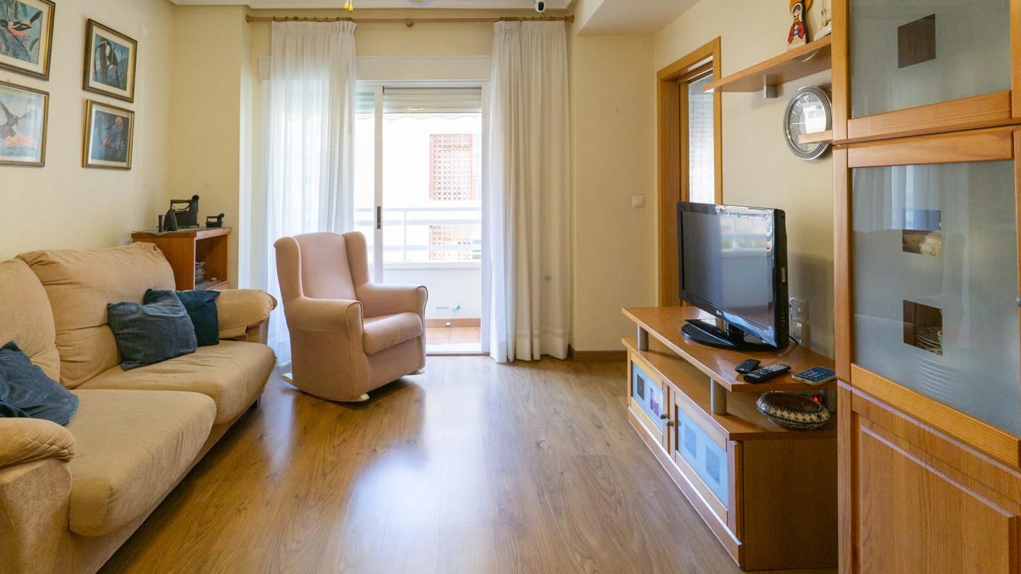 Living room of Flat for sale in Santa Pola  with Air Conditioner, Terrace and Storage room