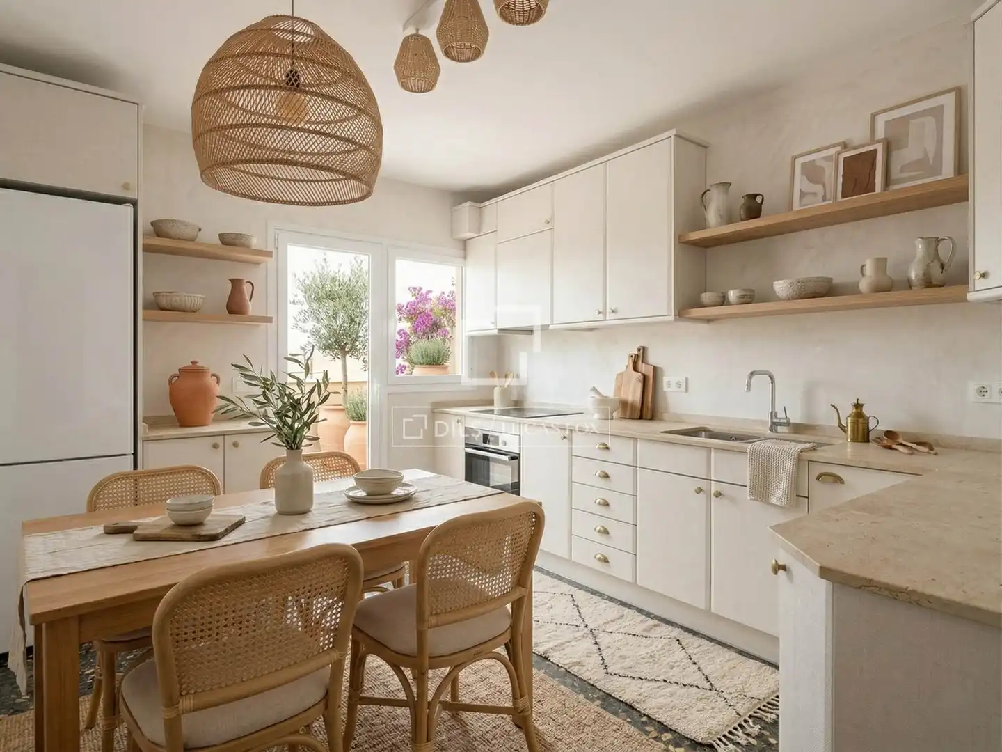 Kitchen of Flat for sale in Eivissa  with Air Conditioner, Terrace and Furnished