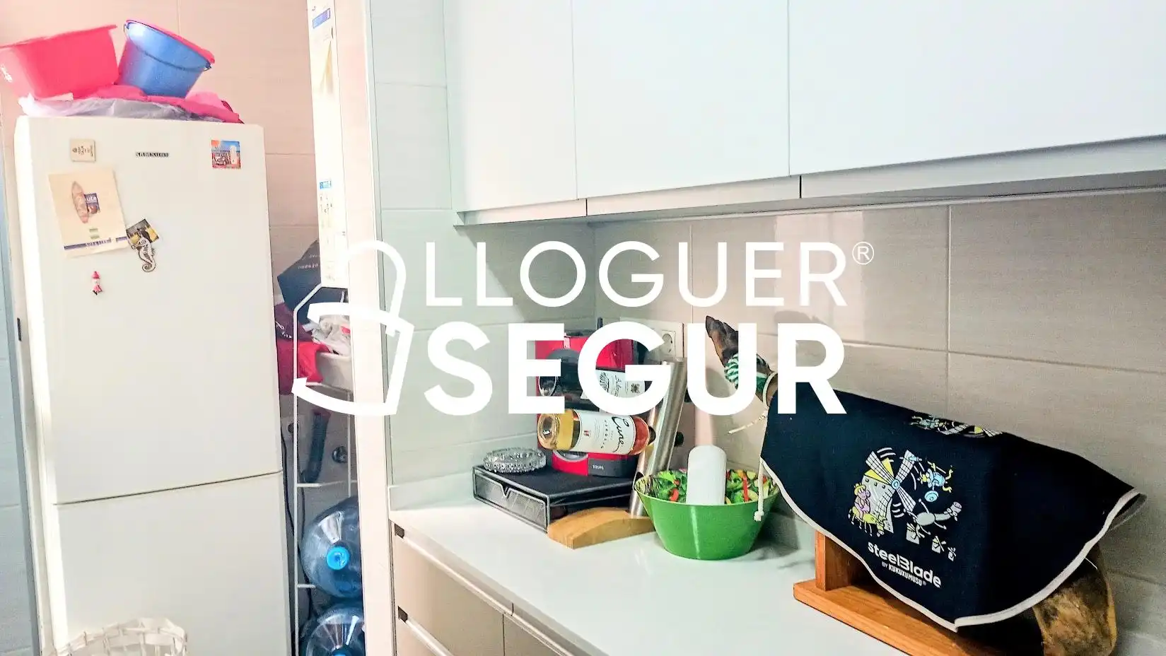 Küche von Wohnung zur Miete in Sant Vicenç Dels Horts mit Klimaanlage, Terrasse und Möbliert
