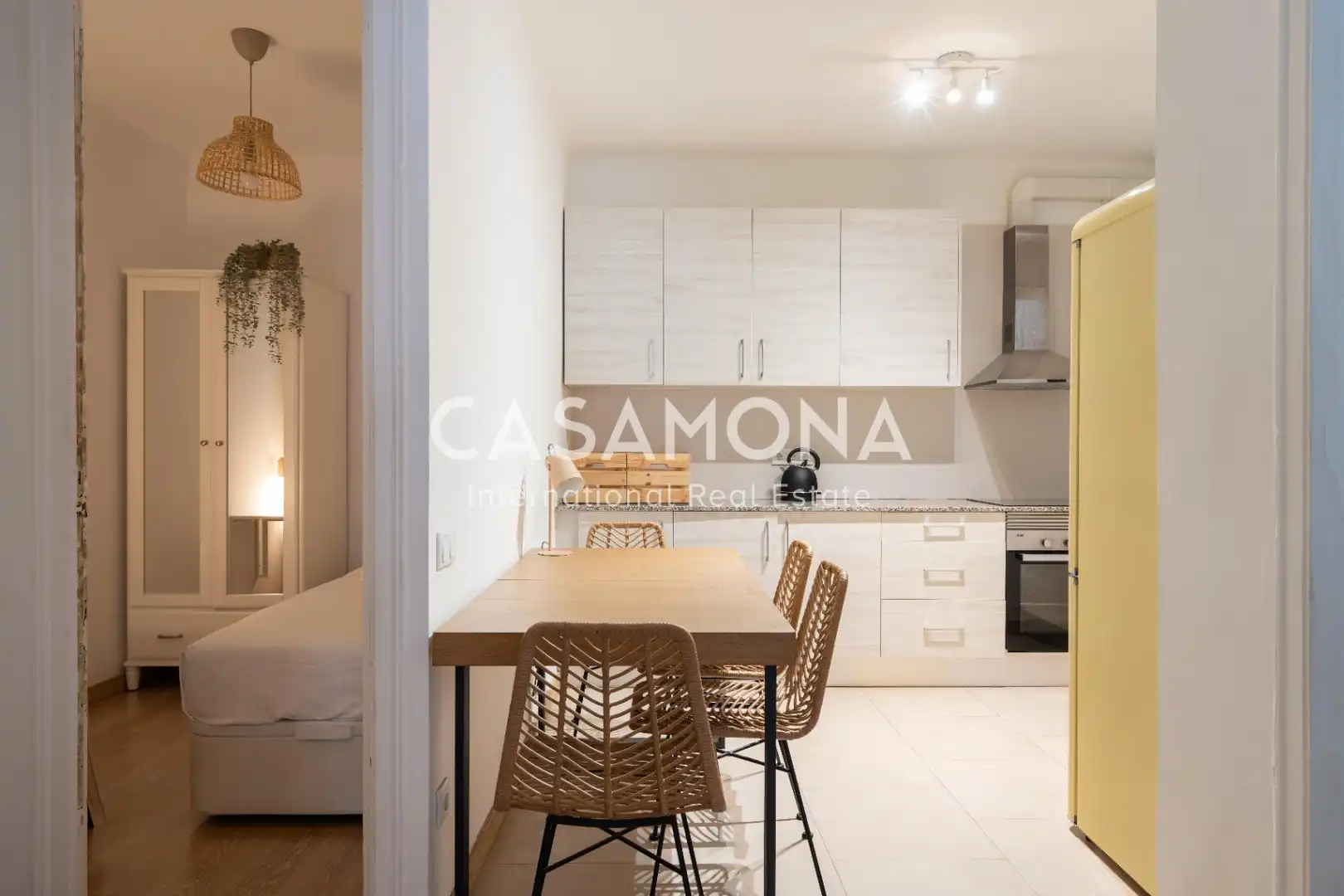 Kitchen of Apartments for rent in Barcelona  with Air Conditioner, Heating and Terrace